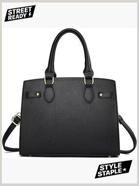 Tote Bag Crossbody Purse PU Leather Top Handle Satchel Shoulder Bag